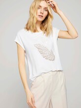 Print T-Shirt mit LENZING™ ECOVERO™ - Frauen - Whisper White Print T-Shirt mit LENZING™ ECOVERO™ - Frauen - Whisper White - 5 - TOM TAILOR