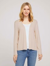 Basic Shirt Cardigan - Frauen - Linen White Basic Shirt Cardigan - Frauen - Linen White - 1 - TOM TAILOR
