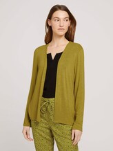 Basic Shirt Cardigan - Frauen - gecko green Basic Shirt Cardigan - Frauen - gecko green - 1 - TOM TAILOR