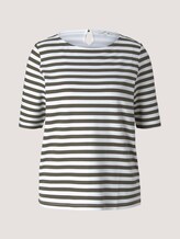 Gestreiftes T-Shirt - Frauen - green horizontal stripe Gestreiftes T-Shirt - Frauen - green horizontal stripe - 7 - TOM TAILOR