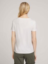 T-Shirt mit LENZING™ ECOVERO™ - Frauen - Whisper White T-Shirt mit LENZING™ ECOVERO™ - Frauen - Whisper White - 2 - TOM TAILOR