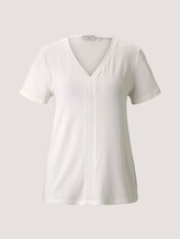 T-Shirt mit LENZING™ ECOVERO™ - Frauen - Whisper White T-Shirt mit LENZING™ ECOVERO™ - Frauen - Whisper White - 7 - TOM TAILOR