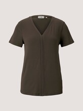 T-Shirt mit LENZING™ ECOVERO™ - Frauen - Grape Leaf Green T-Shirt mit LENZING™ ECOVERO™ - Frauen - Grape Leaf Green - 7 - TOM TAILOR