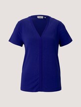 T-Shirt mit LENZING™ ECOVERO™ - Frauen - anemone blue T-Shirt mit LENZING™ ECOVERO™ - Frauen - anemone blue - 7 - TOM TAILOR