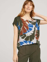 Palmen T-Shirt mit Print - Frauen - Grape Leaf Green Palmen T-Shirt mit Print - Frauen - Grape Leaf Green - 5 - TOM TAILOR