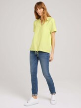 T-Shirt mit TENCEL™ und Tunnelzug - Frauen - celery ice T-Shirt mit TENCEL™ und Tunnelzug - Frauen - celery ice - 3 - TOM TAILOR