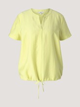 T-Shirt mit TENCEL™ und Tunnelzug - Frauen - celery ice T-Shirt mit TENCEL™ und Tunnelzug - Frauen - celery ice - 7 - TOM TAILOR