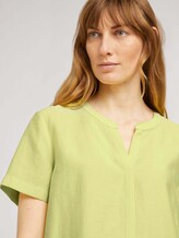 T-Shirt mit TENCEL™ und Tunnelzug - Frauen - celery ice T-Shirt mit TENCEL™ und Tunnelzug - Frauen - celery ice - 9 - TOM TAILOR