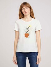 T-shirt met print - Vrouwen - Whisper White T-shirt met print - Vrouwen - Whisper White - 1 - TOM TAILOR