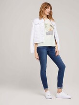 T-Shirt mit Bio-Baumwolle - Frauen - Dove White T-Shirt mit Bio-Baumwolle - Frauen - Dove White - 3 - TOM TAILOR