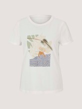 T-Shirt mit Bio-Baumwolle - Frauen - Dove White T-Shirt mit Bio-Baumwolle - Frauen - Dove White - 7 - TOM TAILOR
