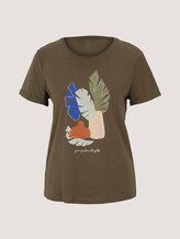 T-Shirt mit Bio-Baumwolle - Frauen - Grape Leaf Green T-Shirt mit Bio-Baumwolle - Frauen - Grape Leaf Green - 7 - TOM TAILOR