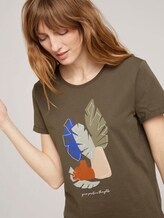 T-Shirt mit Bio-Baumwolle - Frauen - Grape Leaf Green T-Shirt mit Bio-Baumwolle - Frauen - Grape Leaf Green - 9 - TOM TAILOR