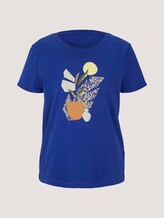 T-Shirt mit Bio-Baumwolle - Frauen - anemone blue T-Shirt mit Bio-Baumwolle - Frauen - anemone blue - 7 - TOM TAILOR