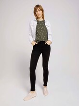 Gemustertes T-Shirt mit Bio-Baumwolle - Frauen - green white leaves design Gemustertes T-Shirt mit Bio-Baumwolle - Frauen - green white leaves design - 3 - TOM TAILOR