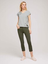 Gestreiftes T-Shirt mit Bio-Baumwolle - Frauen - offwhite khaki stripe Gestreiftes T-Shirt mit Bio-Baumwolle - Frauen - offwhite khaki stripe - 3 - TOM TAILOR