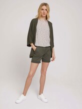 Sleeveless blouse with an elastic waistband - Women - beige geometrical design Sleeveless blouse with an elastic waistband - Women - beige geometrical design - 3 - TOM TAILOR