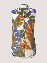 Ärmellose Hemdbluse - Frauen - multicolor botanical design Ärmellose Hemdbluse - Frauen - multicolor botanical design - 7 - TOM TAILOR
