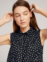 Ärmellose Hemdbluse - Frauen - black geometrical design Ärmellose Hemdbluse - Frauen - black geometrical design - 9 - TOM TAILOR