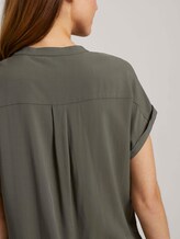 Kurzarm Hemdbluse mit Taschen - Frauen - Grape Leaf Green Kurzarm Hemdbluse mit Taschen - Frauen - Grape Leaf Green - 9 - TOM TAILOR