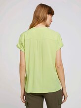 Kurzarm Hemdbluse mit Taschen - Frauen - celery ice Kurzarm Hemdbluse mit Taschen - Frauen - celery ice - 2 - TOM TAILOR