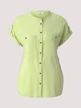 Kurzarm Hemdbluse mit Taschen - Frauen - celery ice Kurzarm Hemdbluse mit Taschen - Frauen - celery ice - 7 - TOM TAILOR