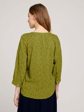 3/4 Arm Bluse mit TENCEL™ - Frauen - green geometrical design 3/4 Arm Bluse mit TENCEL™ - Frauen - green geometrical design - 2 - TOM TAILOR