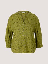 3/4 Arm Bluse mit TENCEL™ - Frauen - green geometrical design 3/4 Arm Bluse mit TENCEL™ - Frauen - green geometrical design - 7 - TOM TAILOR