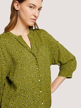 3/4 Arm Bluse mit TENCEL™ - Frauen - green geometrical design 3/4 Arm Bluse mit TENCEL™ - Frauen - green geometrical design - 9 - TOM TAILOR