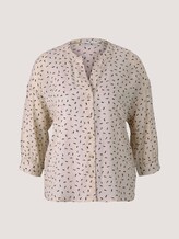 3/4 Arm Bluse mit TENCEL™ - Frauen - beige geometrical design 3/4 Arm Bluse mit TENCEL™ - Frauen - beige geometrical design - 7 - TOM TAILOR