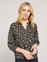3/4 Arm Bluse mit TENCEL™ - Frauen - khaki small floral design 3/4 Arm Bluse mit TENCEL™ - Frauen - khaki small floral design - 1 - TOM TAILOR