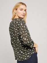 3/4 Arm Bluse mit TENCEL™ - Frauen - khaki small floral design 3/4 Arm Bluse mit TENCEL™ - Frauen - khaki small floral design - 2 - TOM TAILOR