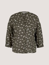 3/4 Arm Bluse mit TENCEL™ - Frauen - khaki small floral design 3/4 Arm Bluse mit TENCEL™ - Frauen - khaki small floral design - 7 - TOM TAILOR