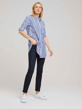 Lange Hemdbluse mit Streifen - Frauen - blue offwhite vertical stripe Lange Hemdbluse mit Streifen - Frauen - blue offwhite vertical stripe - 3 - TOM TAILOR