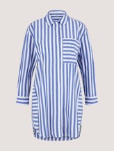 Lange Hemdbluse mit Streifen - Frauen - blue offwhite vertical stripe Lange Hemdbluse mit Streifen - Frauen - blue offwhite vertical stripe - 7 - TOM TAILOR