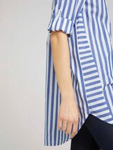 Lange Hemdbluse mit Streifen - Frauen - blue offwhite vertical stripe Lange Hemdbluse mit Streifen - Frauen - blue offwhite vertical stripe - 9 - TOM TAILOR