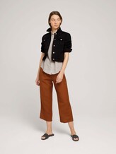 Ärmellose Hemdbluse mit Leinen - Frauen - offwhite thin stripe woven Ärmellose Hemdbluse mit Leinen - Frauen - offwhite thin stripe woven - 3 - TOM TAILOR