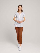 Tunikabluse mit Leinen - Frauen - White Tunikabluse mit Leinen - Frauen - White - 3 - TOM TAILOR