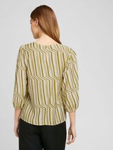 Blouse met dessin met ballonmouwen - Vrouwen - green watercolor stripe Blouse met dessin met ballonmouwen - Vrouwen - green watercolor stripe - 2 - TOM TAILOR