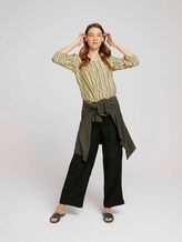 Blouse met dessin met ballonmouwen - Vrouwen - green watercolor stripe Blouse met dessin met ballonmouwen - Vrouwen - green watercolor stripe - 3 - TOM TAILOR