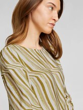 Blouse met dessin met ballonmouwen - Vrouwen - green watercolor stripe Blouse met dessin met ballonmouwen - Vrouwen - green watercolor stripe - 9 - TOM TAILOR