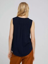 Ärmellose Henleybluse - Frauen - Sky Captain Blue Ärmellose Henleybluse - Frauen - Sky Captain Blue - 2 - TOM TAILOR