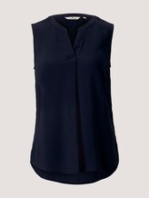 Ärmellose Henleybluse - Frauen - Sky Captain Blue Ärmellose Henleybluse - Frauen - Sky Captain Blue - 7 - TOM TAILOR