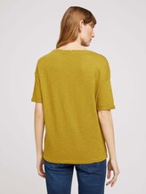Henley T-Shirt mit Bio-Baumwolle - Frauen - gecko green Henley T-Shirt mit Bio-Baumwolle - Frauen - gecko green - 2 - TOM TAILOR