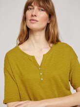 Henley T-Shirt mit Bio-Baumwolle - Frauen - gecko green Henley T-Shirt mit Bio-Baumwolle - Frauen - gecko green - 9 - TOM TAILOR