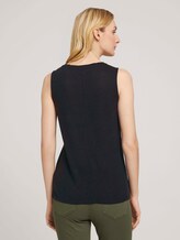 Top mit V-Ausschnitt - Frauen - deep black Top mit V-Ausschnitt - Frauen - deep black - 2 - TOM TAILOR