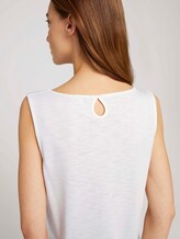 Top mit Kordelzug mit Modal - Frauen - Whisper White Top mit Kordelzug mit Modal - Frauen - Whisper White - 9 - TOM TAILOR