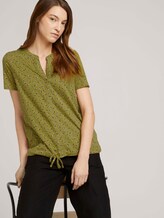 Gemustertes T-Shirt mit TENCEL™ - Frauen - green geometrical design Gemustertes T-Shirt mit TENCEL™ - Frauen - green geometrical design - 5 - TOM TAILOR