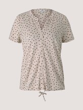 Gemustertes T-Shirt mit TENCEL™ - Frauen - beige geometrical design Gemustertes T-Shirt mit TENCEL™ - Frauen - beige geometrical design - 7 - TOM TAILOR