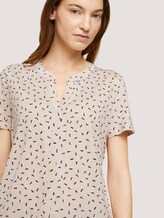 Gemustertes T-Shirt mit TENCEL™ - Frauen - beige geometrical design Gemustertes T-Shirt mit TENCEL™ - Frauen - beige geometrical design - 9 - TOM TAILOR